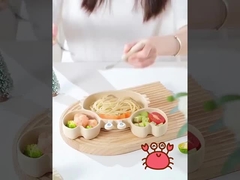 Bakteri Resisten Anak-anak Piring Dan Mangkuk Bunga Putih Pink Untuk Makan Malam