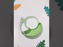 Silikon kepiting anak-anak Animal piring Piring ringan