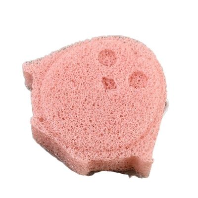 quality 8*6*2.5 Konjac Sponge Soft Body Warna merah muda Lama bertahan dan bentuk persegi panjang factory